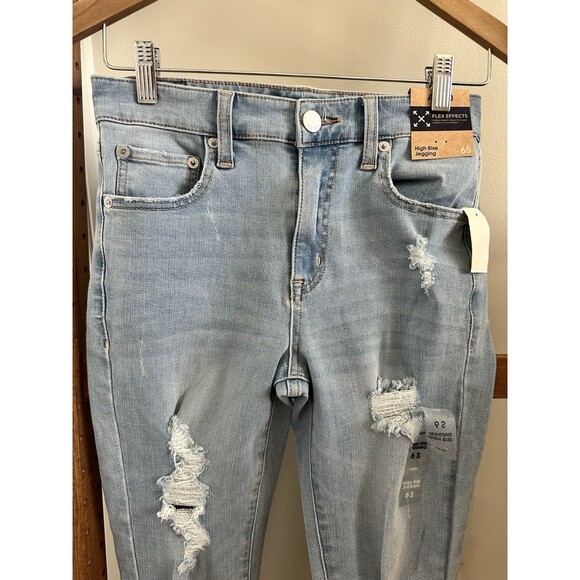 Aeropostale Jegging Jeans Womens 6 Short Blue Distressed High Rise Light Wash - Picture 2 of 7